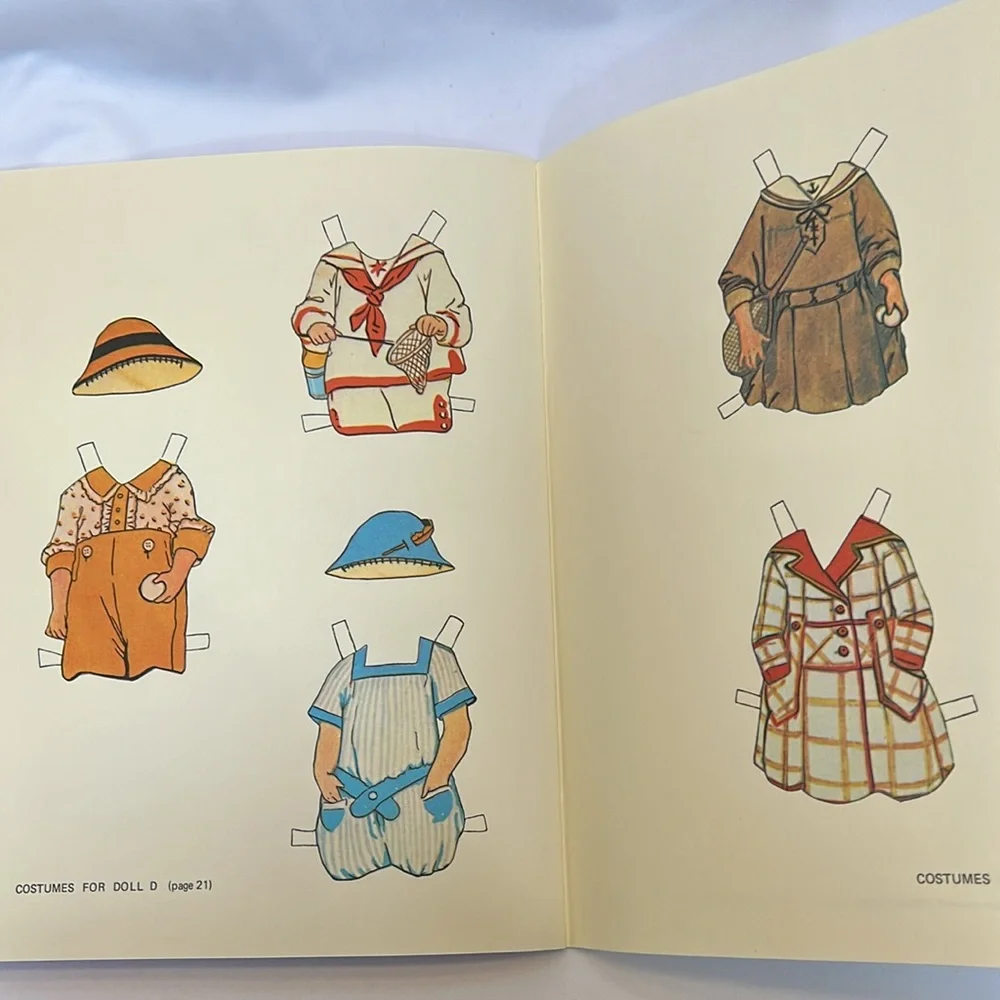 Set of 2 1983 Uncut Cut-out Paper Doll Books